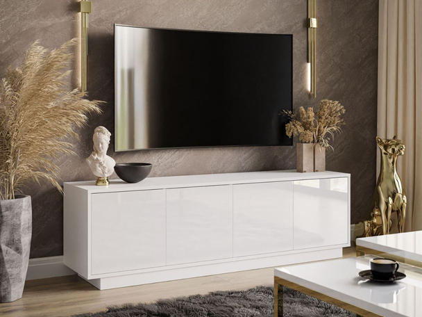 Meuble TV pour téléviseur Vivance Blanc brillant