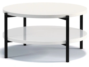 Table basse double Sevilla Brillant blanc
