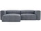 Gris \ Velours côtelé \ Angle gauche