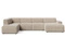 Beige \ Velours \ Angle gauche