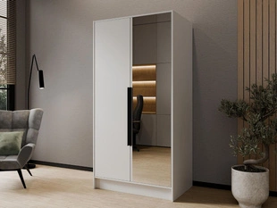 Armoire avec Miroir Lucca Blanc