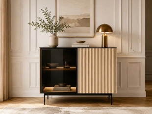 Buffet à Tiroirs avec éclairage LED Auroé Marron