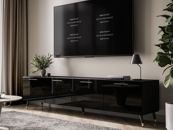 Meuble TV Rangement Noaé Noir