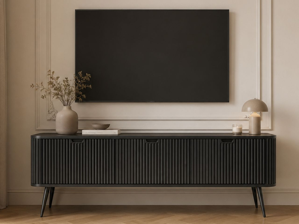 Meuble TV Rangement Viva noir