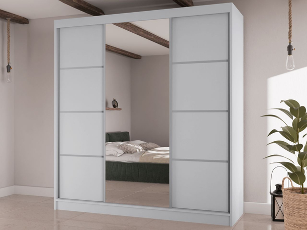 Armoire avec Miroir Vello Blanc