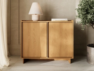 Commode avec portes 98 cm Azumi Chêne Caramel