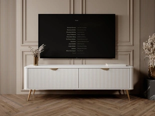 Meuble TV Rangement 163 cm Latina Blanc